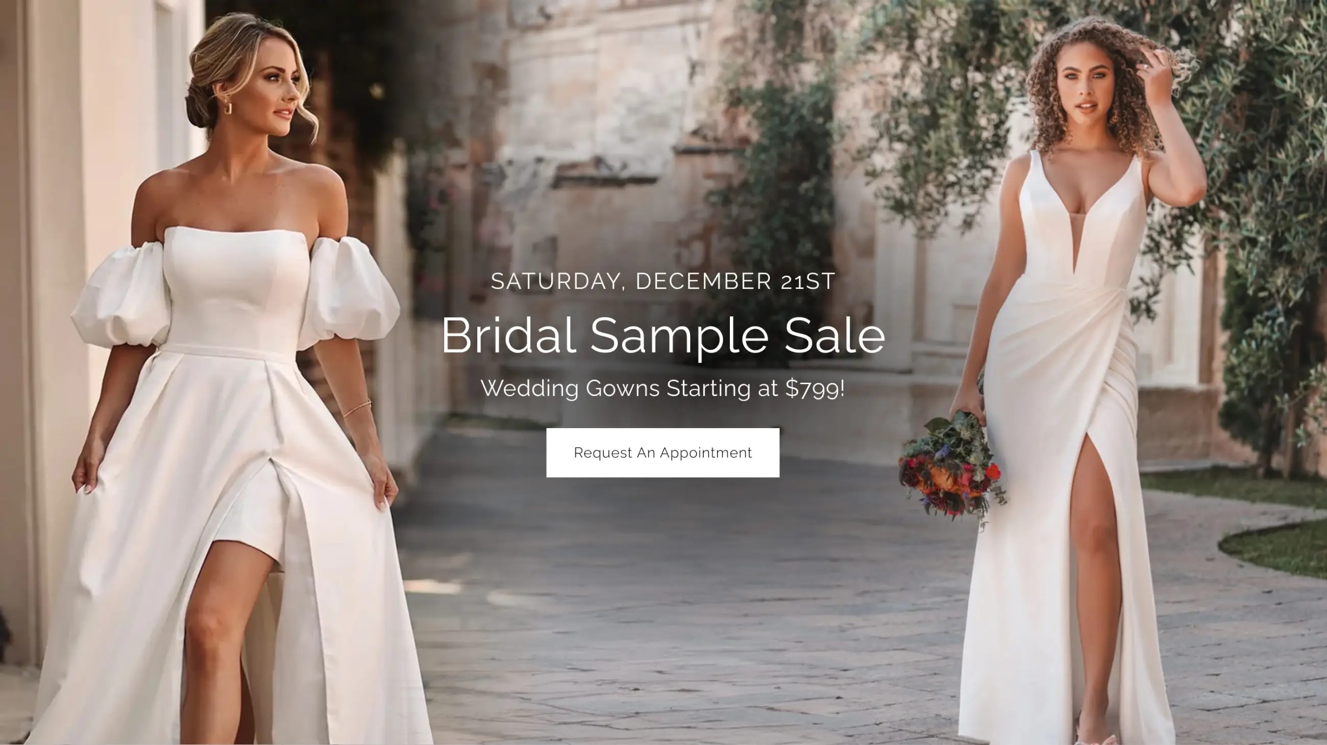 Bridal Sale Banner for Desktop