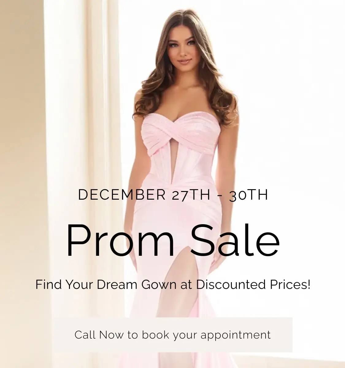 Prom Sale Banner for Mobile